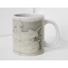 Mug old nautical chart - 3521 - BREST (Abords) - FRANCE (Côte Ouest) - ATLANTIQUE, IROISE (Mer) - (1877 - 1907)