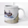 Mug painted nautical chart - A la gite sur la côte Basque