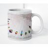 Mug carte marine peinte - Bouchons dans le Golfe de Gascogne