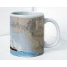 Mug painted nautical chart - Echouage à la Rochelle