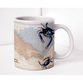 Mug carte marine peinte - Pince mi et pince moi à l'Île d'Yeu