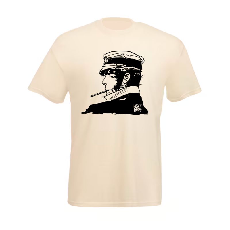Tee shirt Corto Maltese - Cigarette - écru - manches courtes