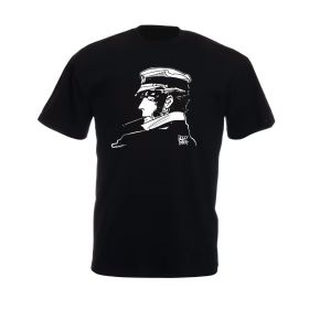Tee shirt Corto Maltese - Cigarette - noir - manches courtes