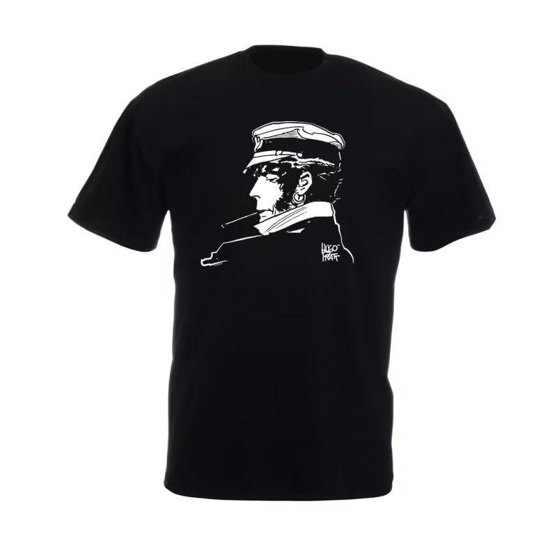 Tee shirt Corto Maltese - Cigarette - noir - manches courtes