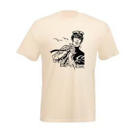 Tee shirt Corto Maltese - Dans le vent - écru - manches courtes
