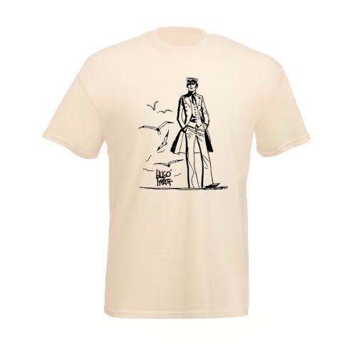 Tee shirt Corto Maltese - Debout - écru - manches courtes Tee shirt Corto Maltese - Debout - écru - manches courtes