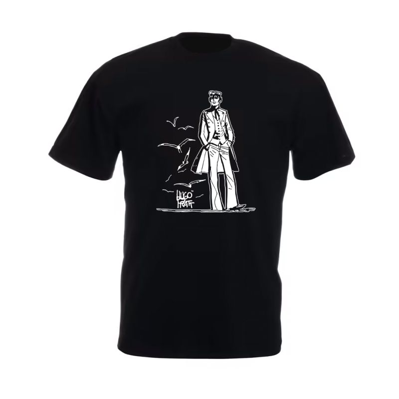 Tee shirt Corto Maltese - Debout - noir - manches courtes