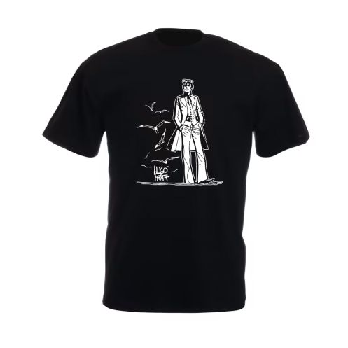 Tee shirt Corto Maltese - Debout - noir - manches courtes Tee shirt Corto Maltese - Debout - noir - manches courtes