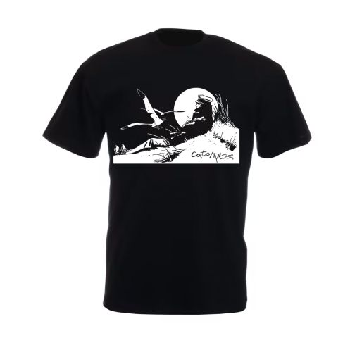 Tee shirt Corto Maltese - Dune - noir - manches courtes Tee shirt Corto Maltese - Dune - noir - manches courtes