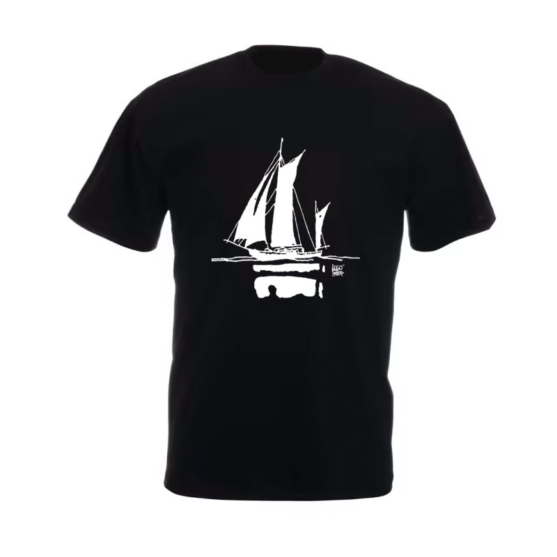 Tee shirt Corto Maltese - Itapoa - noir - manches courtes