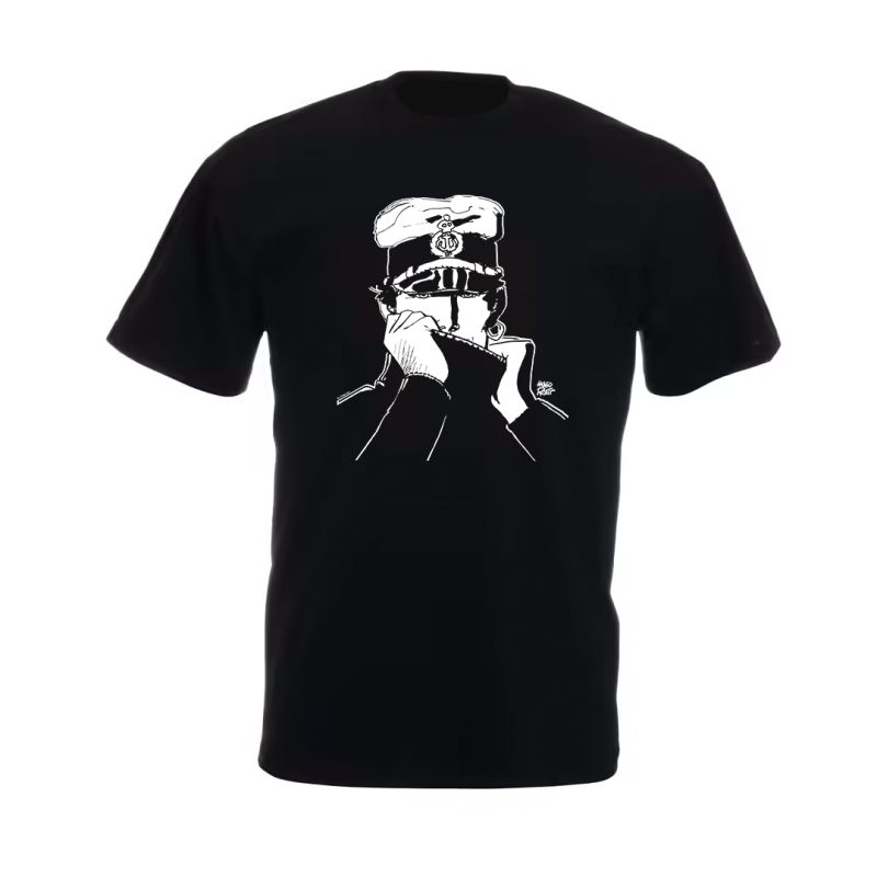 Tee shirt Corto Maltese - Marin - noir - manches courtes