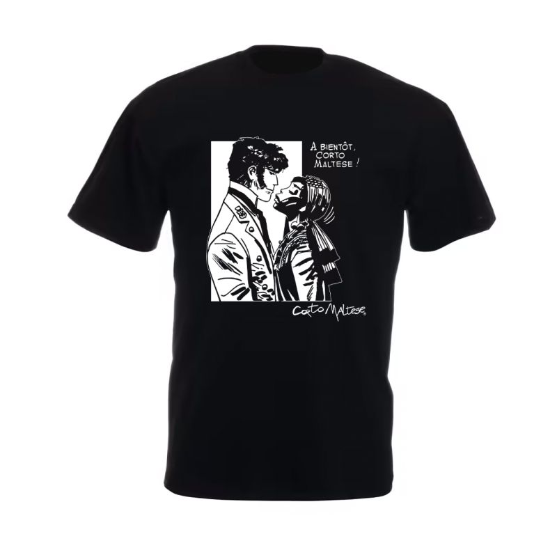 Tee shirt Corto Maltese - Morgana - noir - manches courtes