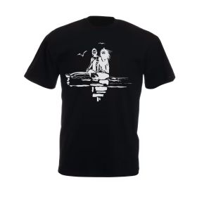 Tee shirt Corto Maltese - Pirogue - noir - manches courtes