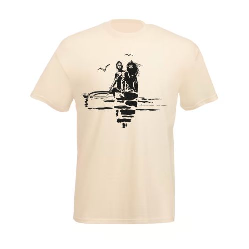 Tee shirt Corto Maltese - Pirogue - écru - manches courtes