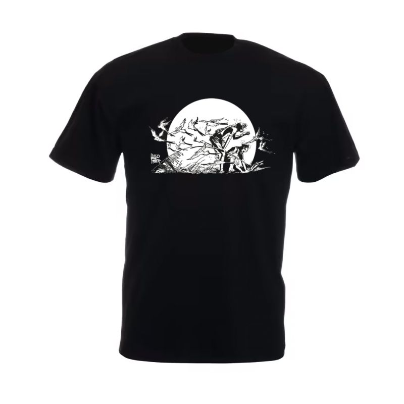 Tee shirt Corto Maltese - Plus loin - noir - manches courtes