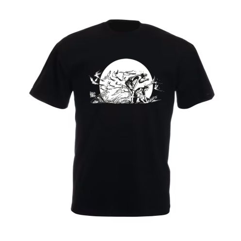 Tee shirt Corto Maltese - Plus loin - noir - manches courtes Tee shirt Corto Maltese - Plus loin - noir - manches courtes