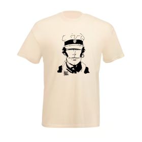 Tee shirt Corto Maltese - Visage - écru - manches courtes