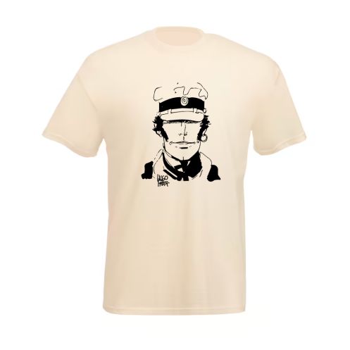 Tee shirt Corto Maltese - Visage - écru - manches courtes Tee shirt Corto Maltese - Visage - écru - manches courtes