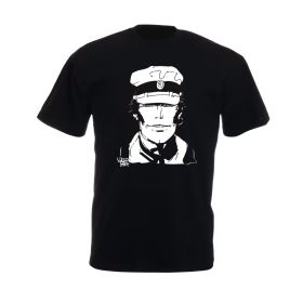 Tee shirt Corto Maltese - Visage - noir - manches courtes