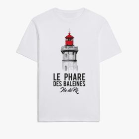 Tee shirt Phare des baleines - blanc - manches courtes