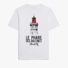 Tee shirt Phare des baleines - blanc - manches courtes