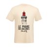 Tee shirt Phare des baleines - écru - manches courtes