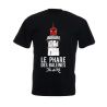 Tee shirt Phare des baleines - marine - manches courtes