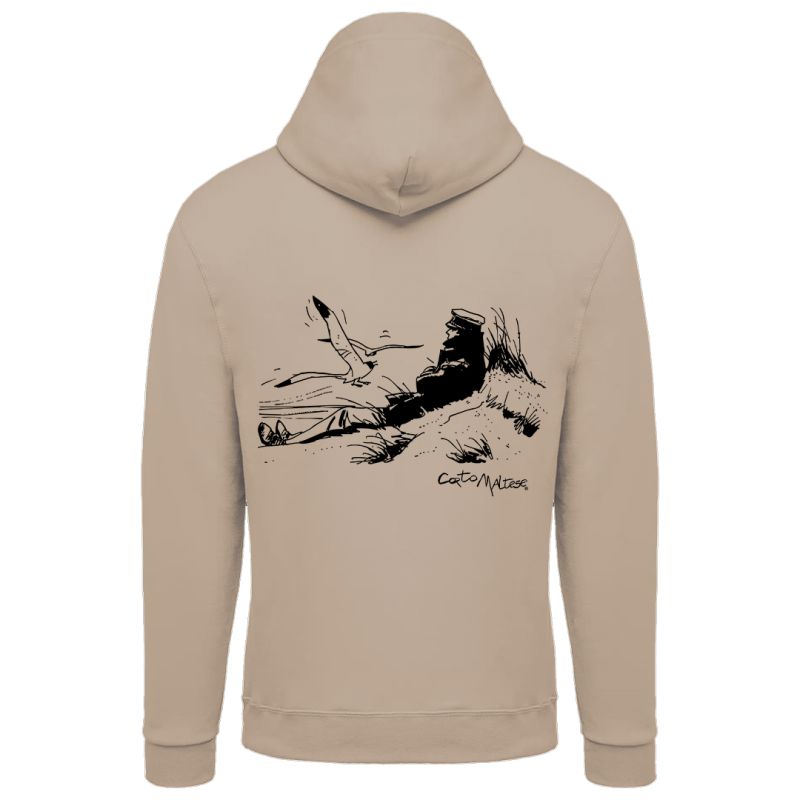 Sweat-shirt Corto Maltese - Dune - écru - à capuche