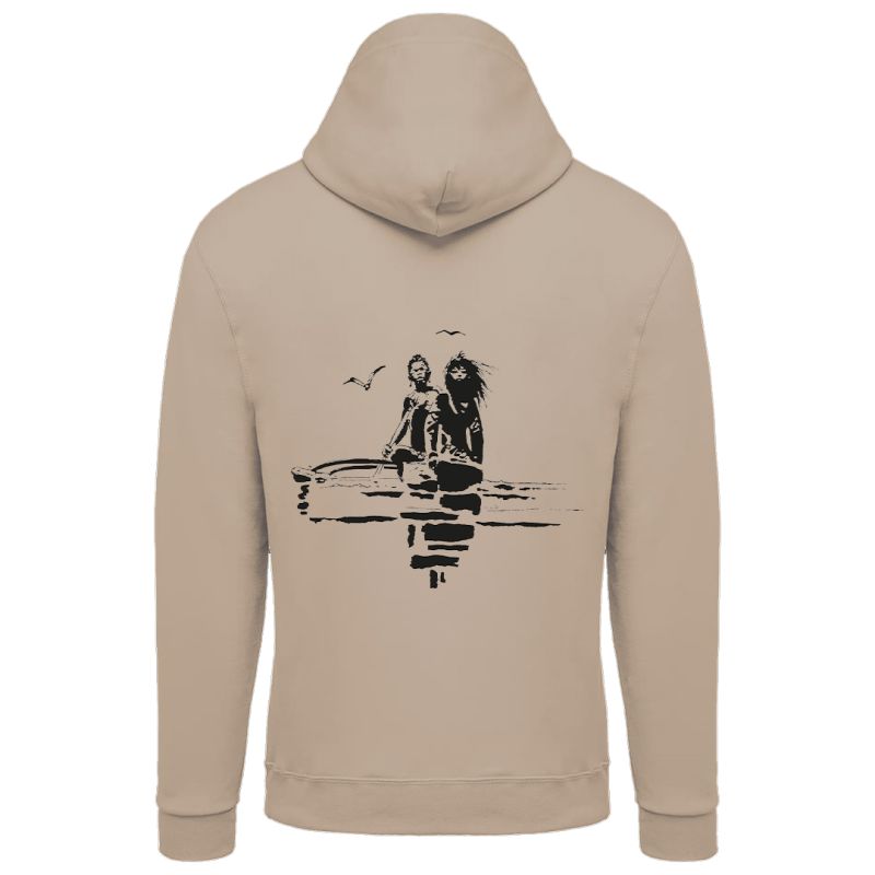 Sweat-shirt Corto Maltese - Pirogue - écru - à capuche