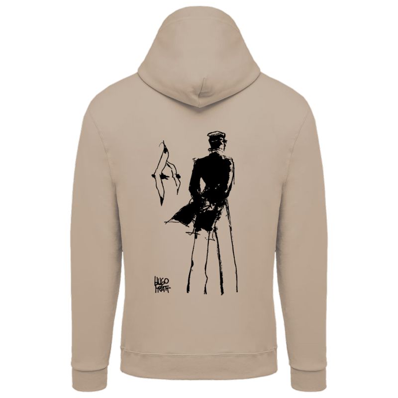 Sweat-shirt Corto Maltese - Rendez-vous - écru - à capuche