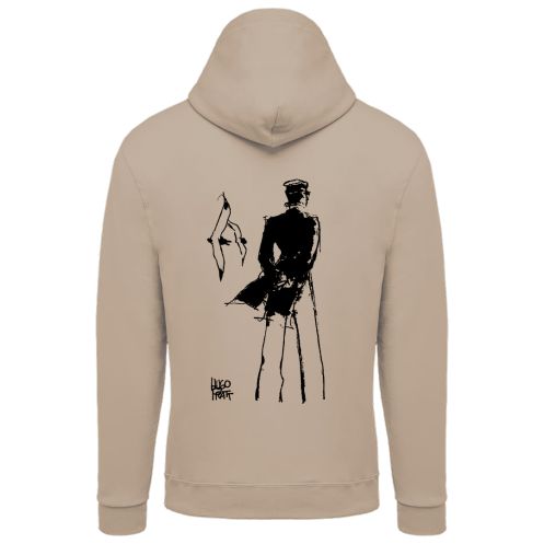 Sweat-shirt Corto Maltese - Rendez-vous - écru - à capuche