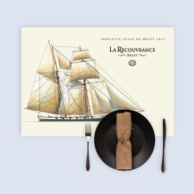 Set de table bateau ancien la Recouvrance