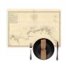 Set de table carte marine ancienne - 970 - BREHAT (île), BATZ (île) - FRANCE (Côte Nord) - ATLANTIQUE, MANCHE - (1843 - 1985)