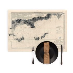 Set de table carte marine ancienne - 980 - CAMARAT (Cap), GIENS (Presqu'île) - FRANCE (Côte Sud) - MEDITERRANEE - (1843 - 1912)