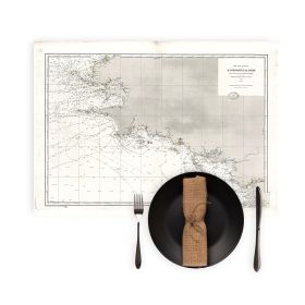Set de table carte marine ancienne - 3032 - OUESSANT, LOIRE - FRANCE (Côte Ouest) - ATLANTIQUE - (1872 - ?)