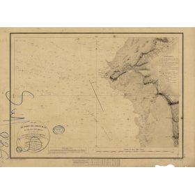 Set de table carte marine ancienne - 836 - GRANVILLE (Abords) - FRANCE (Côte Nord) - ATLANTIQUE, MANCHE - (1836 - ?)