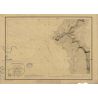 Set de table carte marine ancienne - 836 - GRANVILLE (Abords) - FRANCE (Côte Nord) - ATLANTIQUE, MANCHE - (1836 - ?)
