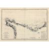 Set de table carte marine ancienne - 845 - CHERBOURG (Abords), LEVI (Cap), VAUVILLE (Anse) - FRANCE (Côte Nord) - ATLANTIQUE, MA