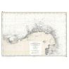 Set de table carte marine ancienne - 846 - BARFLEUR (Abords), QUERQUEVILLE, SAINT VAAST LA HOUGUE - FRANCE (Côte Nord) - ATLANTI
