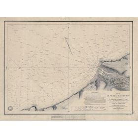 Set de table carte marine ancienne - 932 - FECAMP (Abords) - FRANCE (Côte Nord) - ATLANTIQUE, MANCHE - (1841 - 1991)