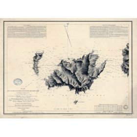 Set de table carte marine ancienne - 953 - HYERES (îles), PORT CROS (Abords) - FRANCE (Côte Sud) - MEDITERRANEE - (1842 - 1905)