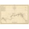Set de table carte marine ancienne - 970 - BREHAT (île), BATZ (île) - FRANCE (Côte Nord) - ATLANTIQUE, MANCHE - (1843 - 1985)