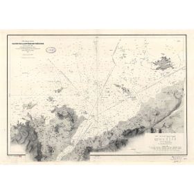 Set de table carte marine ancienne - 972 - TREGUIER (Rivière) - FRANCE (Côte Nord) - ATLANTIQUE, MANCHE - (1843 - 1994)