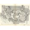 Set de table carte marine ancienne - 3165 - MORBIHAN (Golfe) - FRANCE (Côte Ouest) - ATLANTIQUE - (1872 - ?)