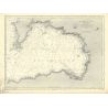 Set de table carte marine ancienne - 3507 - DOUARNENEZ (Baie) - FRANCE (Côte Ouest) - ATLANTIQUE - (1876 - 1909)