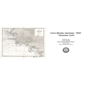 Mug old nautical chart - 3032 - OUESSANT, LOIRE - FRANCE (Côte Ouest) - ATLANTIQUE - (1872 - ?)