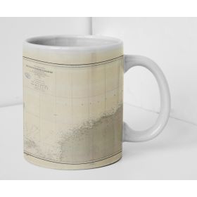 Mug old nautical chart - 971 - BATZ (île), OUESSANT (île) - FRANCE (Côte Nord) - ATLANTIQUE, MANCHE - (1843 - 1953)