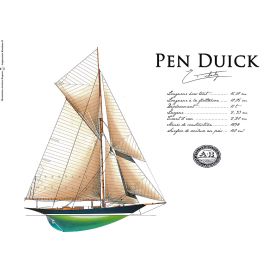 Set de table bateau ancien Pen Duick