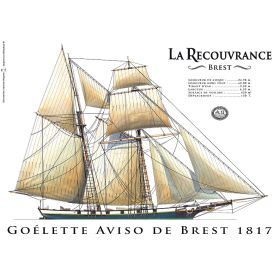 Set de table bateau ancien la Recouvrance