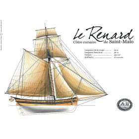 Set de table bateau ancien le Renard